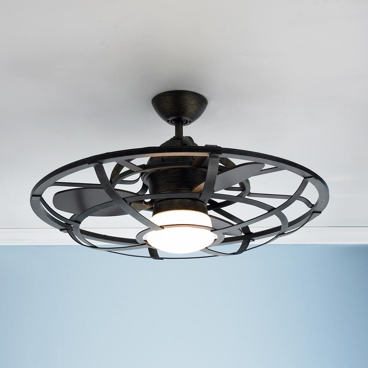 Best Collection Of Outdoor Caged Ceiling Fans With Light