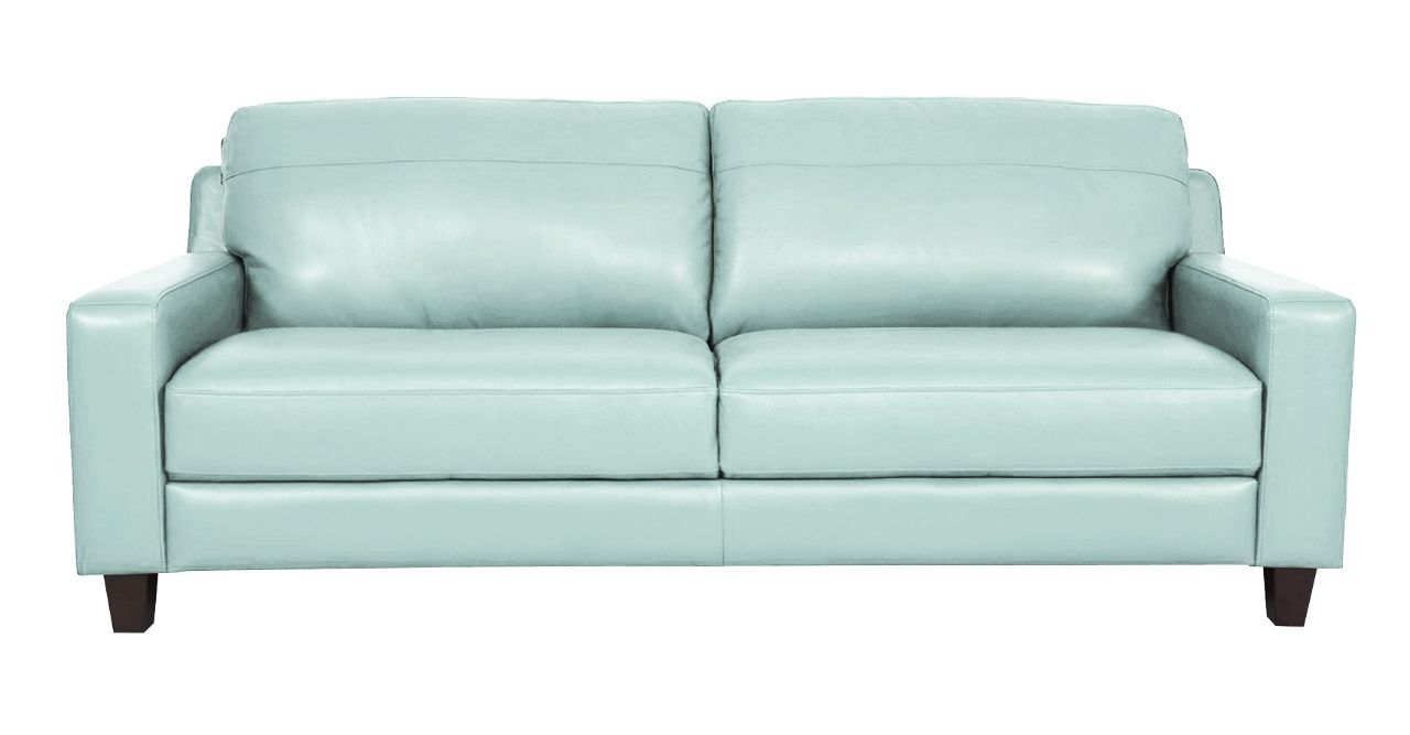 aqua leather sleeper sofa