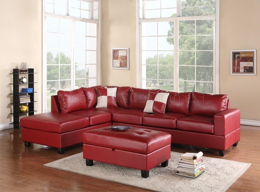 20 Best Collection of Red Leather Sectional Sofas with Recliners