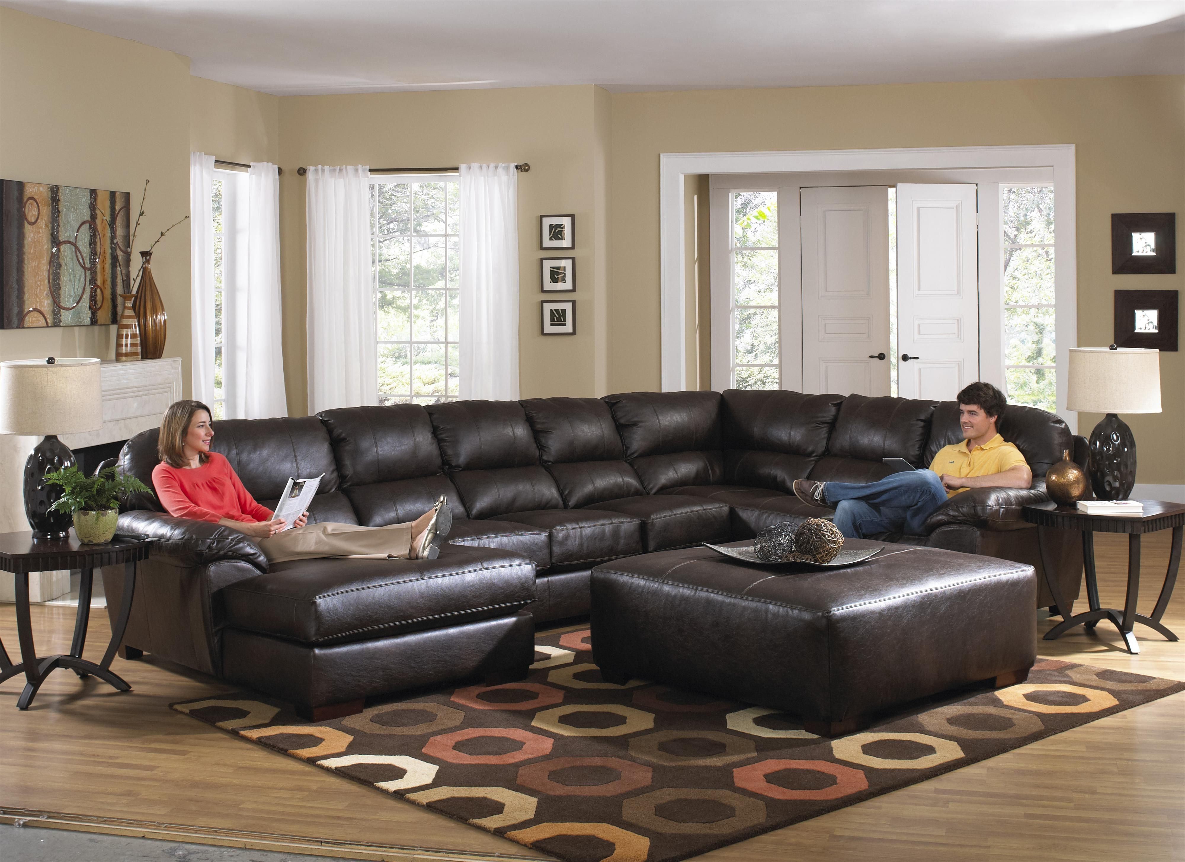 Explore Photos Of Sectional Couches With Large Ottoman Showing 7