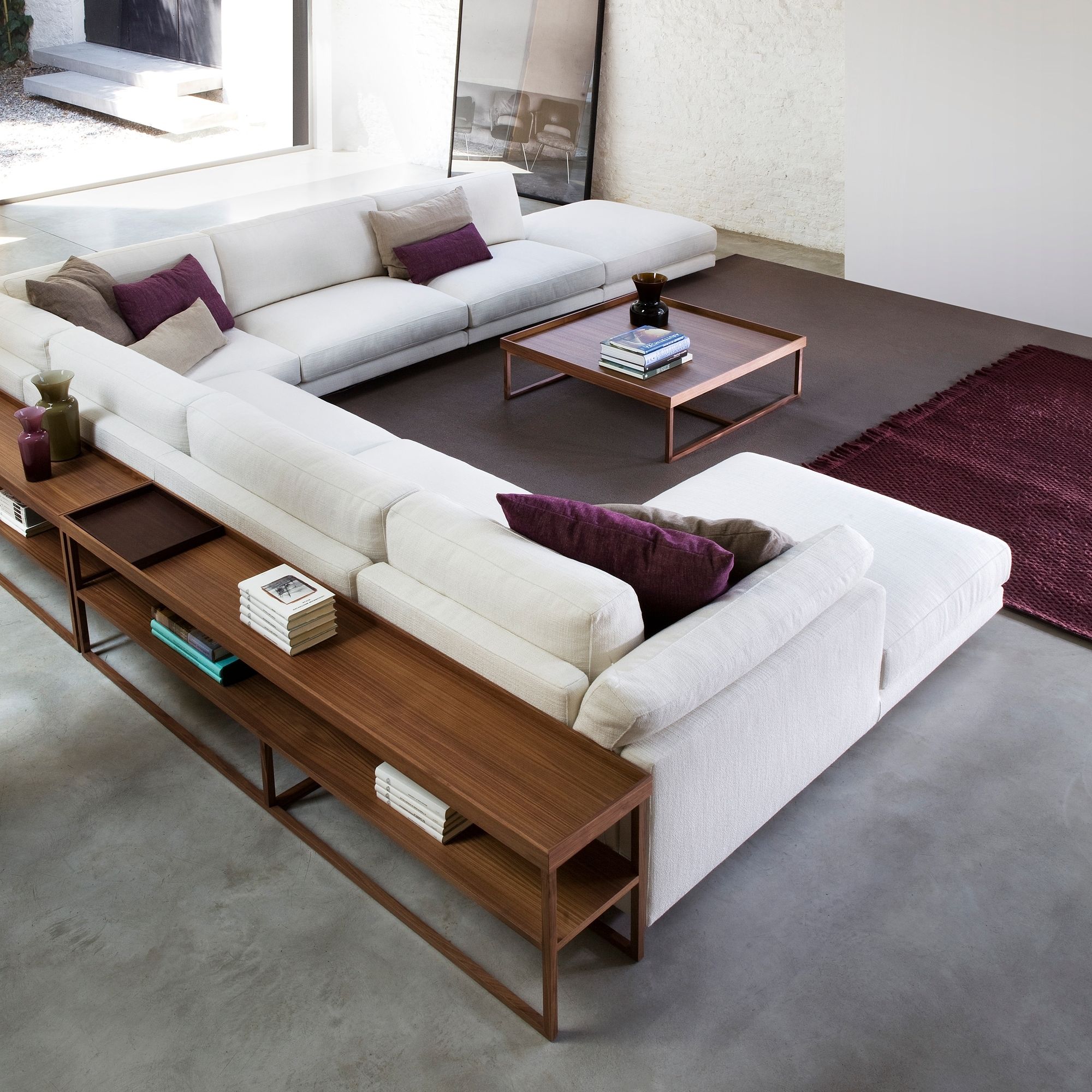 sofa back table designs