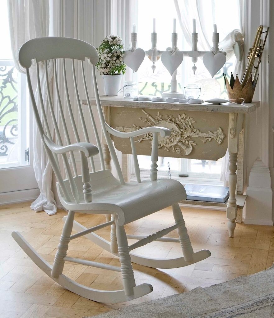 white wicker rocking chair for nursery
