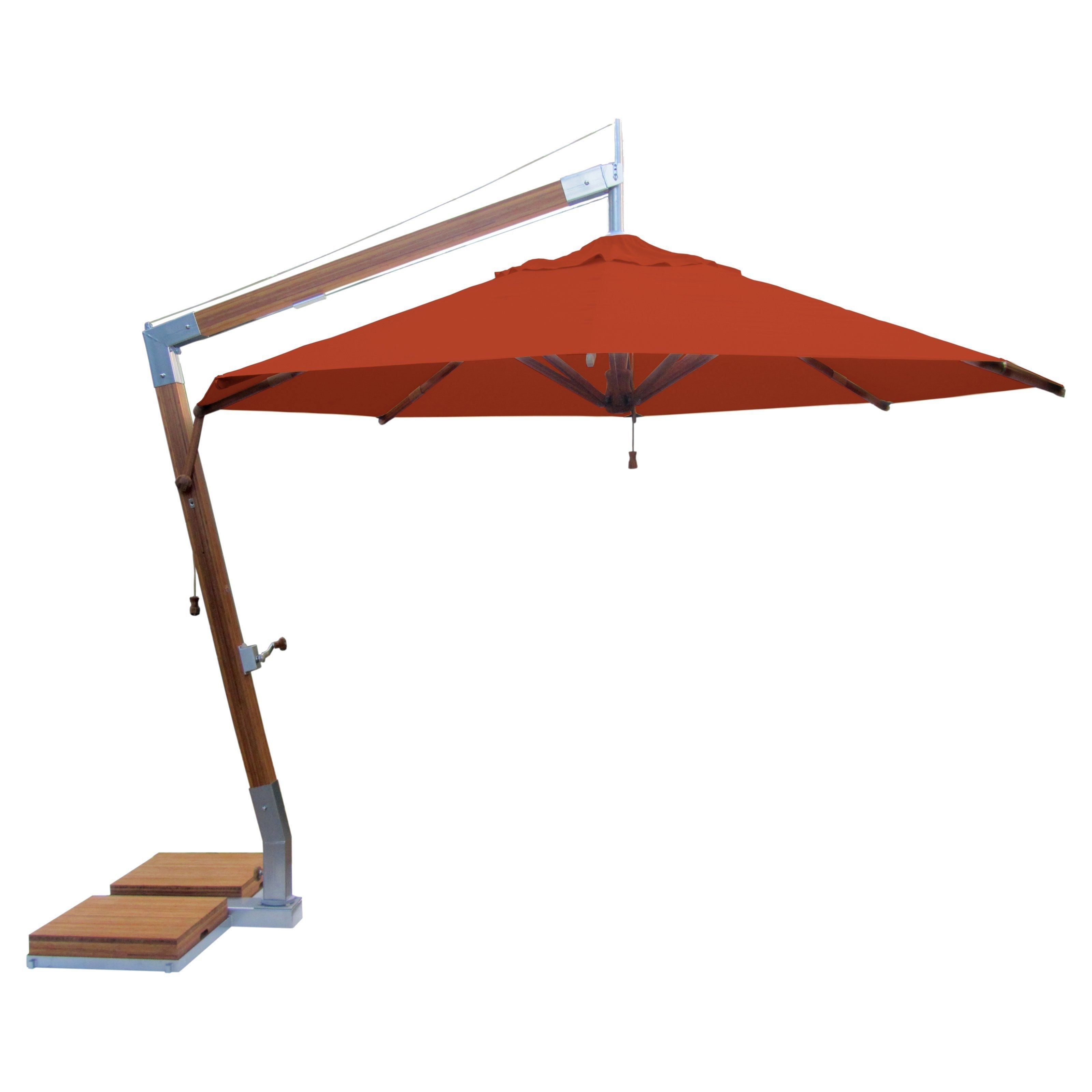 View Photos Of Offset Patio Umbrellas With Base Showing 10 Of 20 Photos